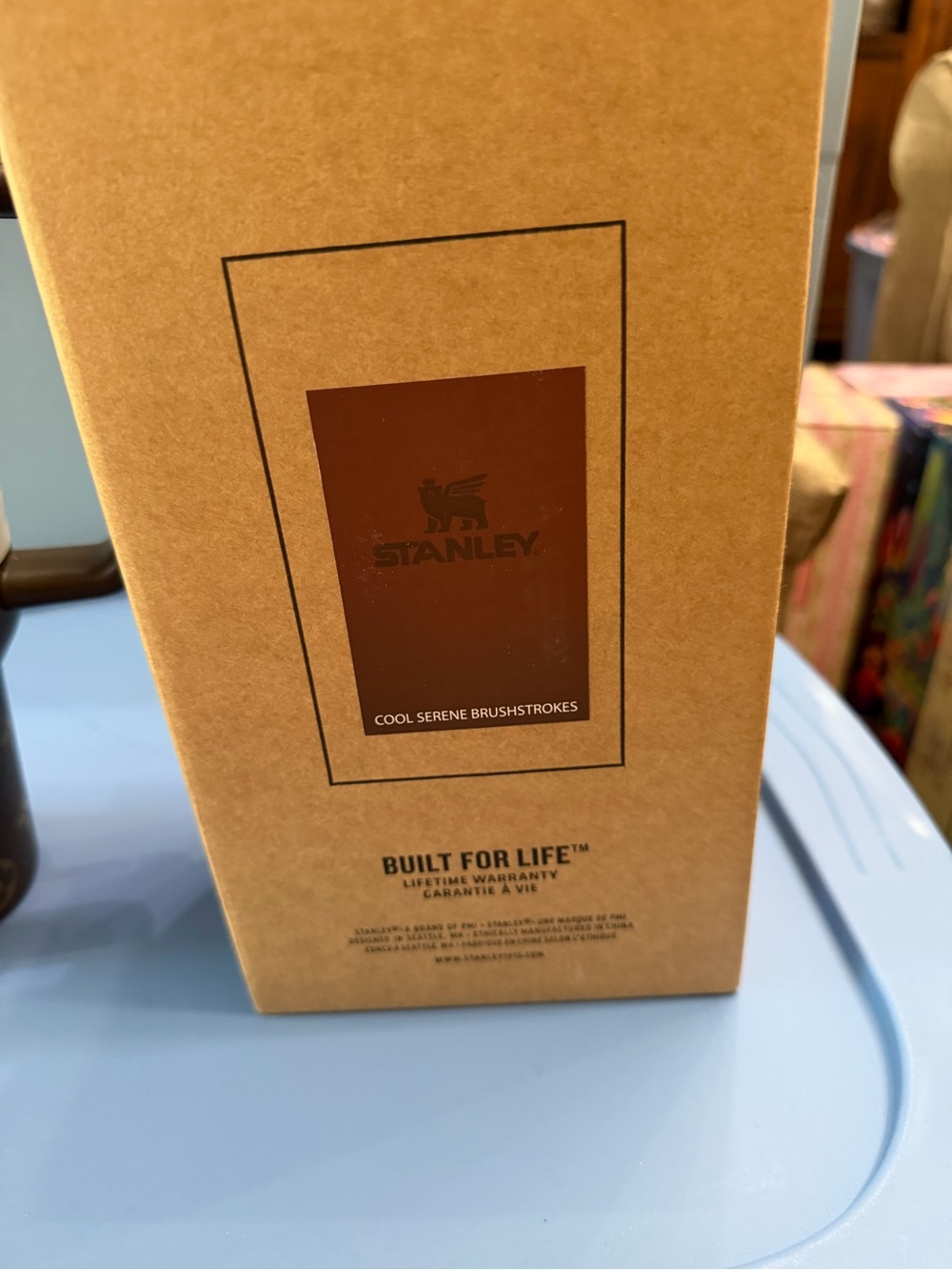 NWT 40oz. Stanley Quencher H2.0 Tumbler - Brown & Gold Fashion Design Laser Etch - Picture 2 of 5